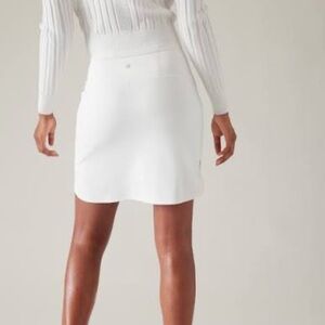 EUC, worn once! Athleta Women's Fairway skirt  White 18" size small ~$79